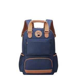 Stylish Navy and Tan Backpack